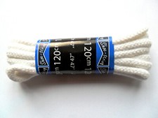 Round Cord Shoe Laces White 100 cm Bootlaces Kickers Trainers Sneakers Shoelaces