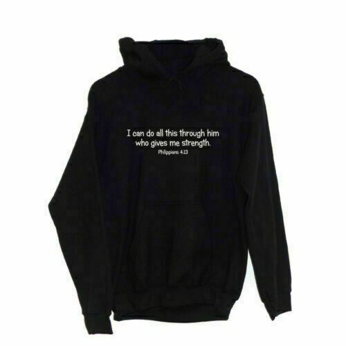 Philippians 13 Hoodie Bible Verse Quote Jesus Christian