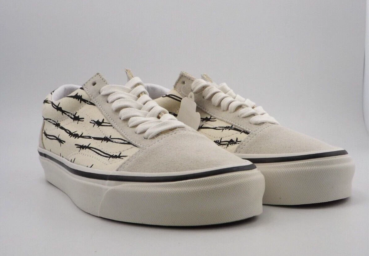 Vans OLD SKOOL 36 DX Anaheim Factory Barbed Wire Shoes White Men&