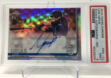 2019 Topps Chrome  Luis Urias  Rookie Autographs Refractor  PSA 9 Serial 320/499