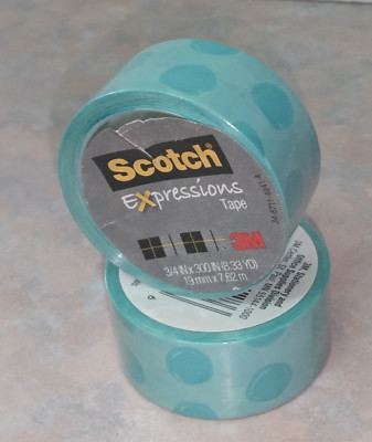 Scotch Expressions Tape 3/4'' X 300'' ( 8.33 yds )  2 Rolls  Free Shipping