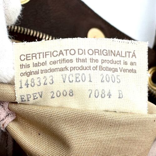 BOTTEGA VENETA Intrecciato Shoulder Bag Tote Bag Purse Leather Brown Auth - Picture 16 of 24
