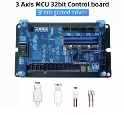 USB Port GRBL 3 Axis Control Board Integrated Driver For CNC Engraving Machine