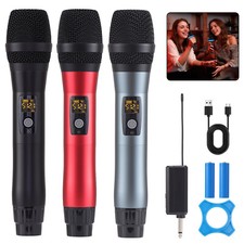 Wireless Microphone Professional Handheld w/Mic System Receiver Karaoke MCX-11