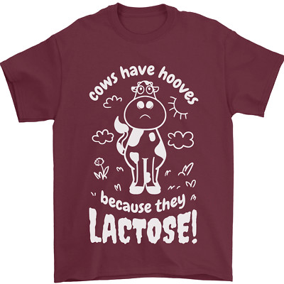 Kühe Haben Hufe Weil Sie Keine Zehen Haben Herren T-Shirt 100% Baumwolle