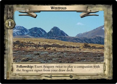 LOTR TCG EOF Ents of Fangorn WESTFOLD 6U116 Foil  NM scratches