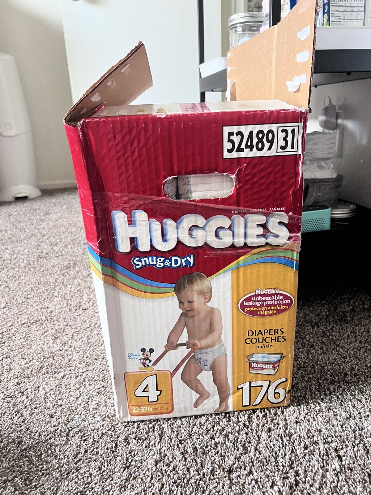 Huggies Snug And Dry Size 4 VINTAGE CIRCA 2003
