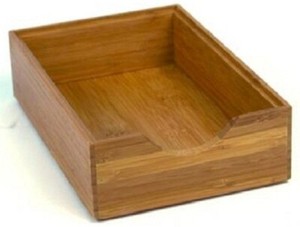 Bamboo Stackable Drawer Organiser 23x15 4x6 4cm Rectangle Modular System Ebay