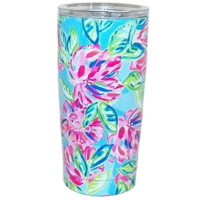 Lilly Pulitzer Totalmente Floración Acero Inoxidable Aislado Térmica Viaje Vaso - Imagen 1 de 4