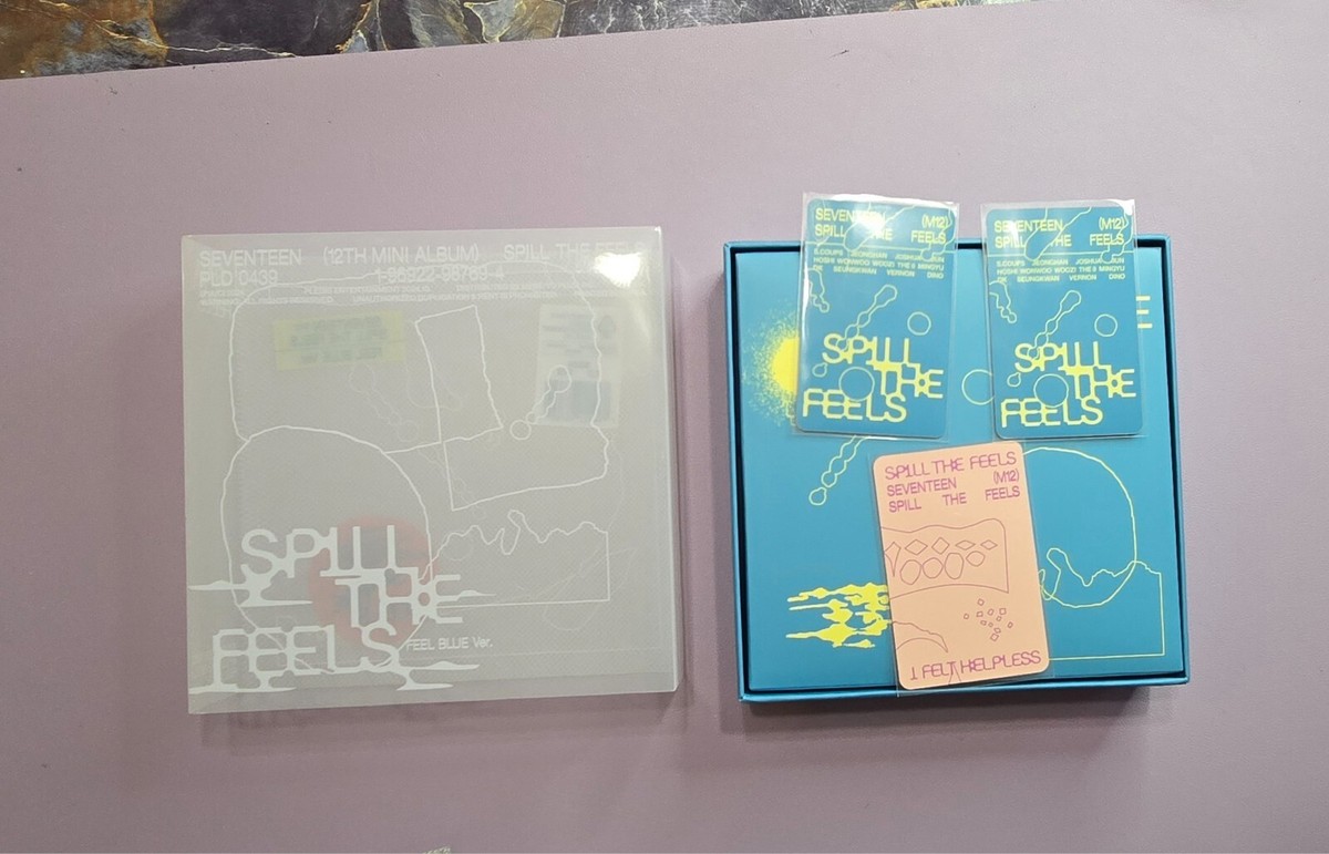 直筆サイン】SEVENTEEN 12th SPILL THE FEELS 青色 SEVENTEEN