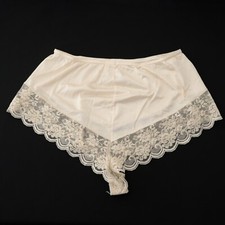 NEW Maidenform VTG 90s Chantilly Antron III Nylon Tap Short Brief Panty LARGE