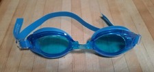 Adult Swim Goggles Adjustable Waterproof Anti-Fog UV Swimming Glasses Blue Tint