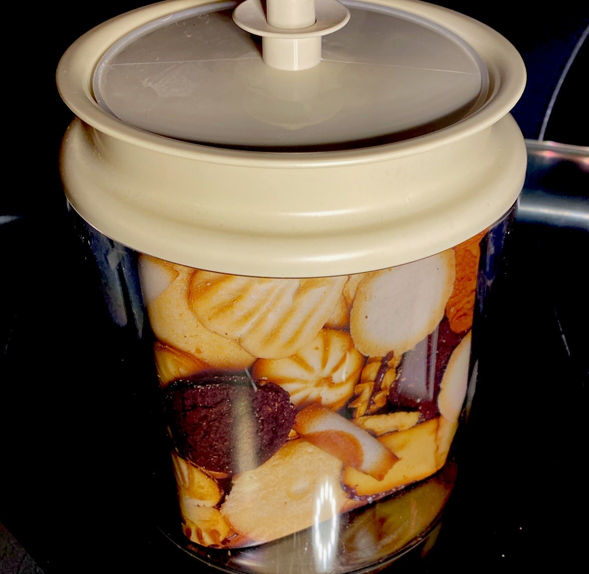 New USA VTG TUPPERWARE #1484 COUNTERPART CONTAINER 13.5cups Push Button Seal