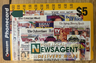 $5 Telecom Phonecard Your Local Newsagent   BB4