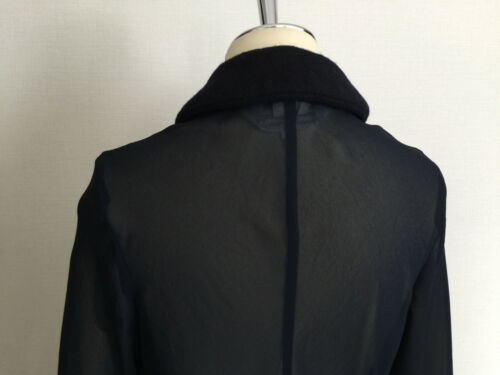 COMME des GARCONS Black Sheer See-through Long Jacket Made in Japan - Picture 9 of 12