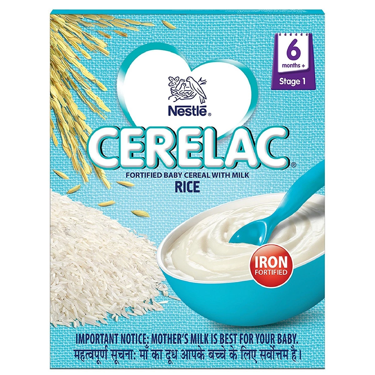 Nestlé Cerelac Fortified Baby Cereal with Milk – 6 Months+ Stage 1 Rice,  300 gm