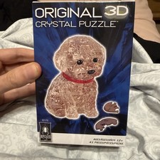 New - BePuzzled 3D Crystal Puzzle - Poodle Red : 41 Pcs - Ages 12 