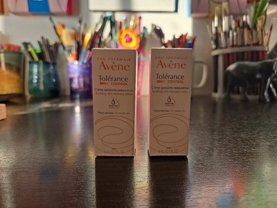 2x Eau Thermale Avene Tolerance Control Soothing Skin Recovery 0.1oz/5mL Travel