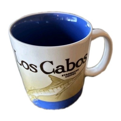 Starbucks LOS CABOS Coffee Mug Global Icon Collectors Series Cup 16 oz Marlin