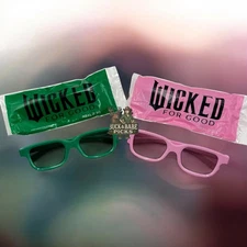 Wicked For Good Glinda OR Elphaba Real D 3D glasses - Unopened!