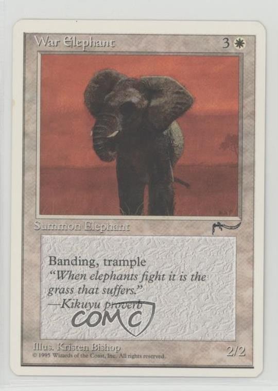 War Elephant Magic: Chronicles White Border 1995