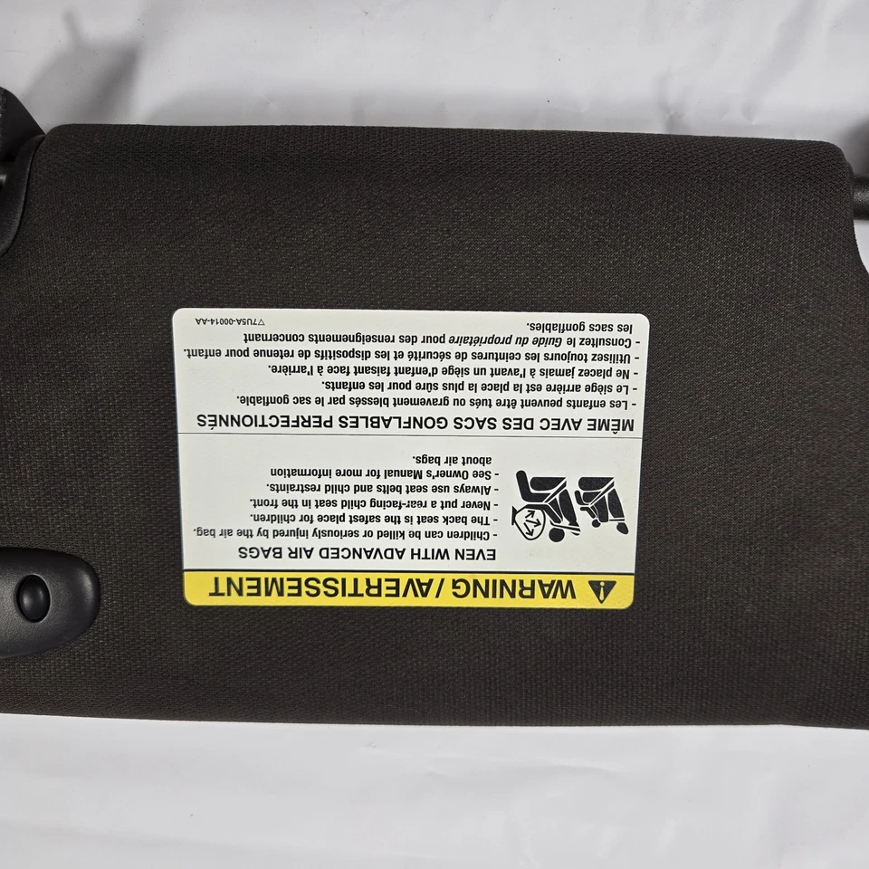 Ford Mustang 2012-2014 cupé parasoles negro conductor pasajero Homelink OEM Foto 3 de 4