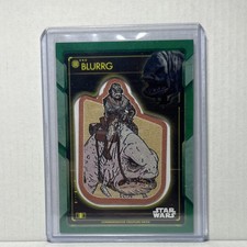 Star Wars Holocron Series Topps Blurrg Patch Serial # P-BB /99