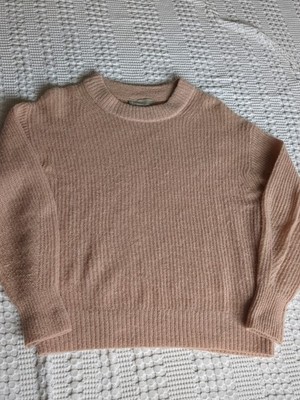 Everlane Oversized Alpaca Crew Sweater Sz XS Peach Orange