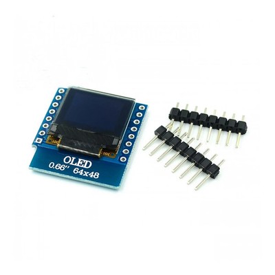 0,66  64x48 OLED Shield Modul für WeMos D1 mini WiFi ESP8266 i2c