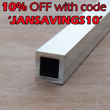 19mm - 20mm Aluminium Box Section Square Tube ¾ inch OD | 16mm 12mm ID alloy ...