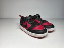 Toddler Nike Court Borough Low Recraft Stretch Lace DV5458 600 Red Black 8C