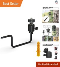 360  Adjustable Trail Camera Tree Mount   Easy Install for Wildlife Photography