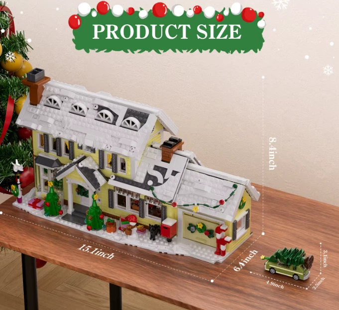 NEW MOC Design CHRISTMAS VACATION Blocks Set Christmas Set Architecture Blocks - Image 3 of 4