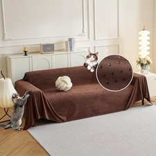 Cat Scratch Furniture Protector - Non-Slip, Washable Couch Cover for Dogs - P...