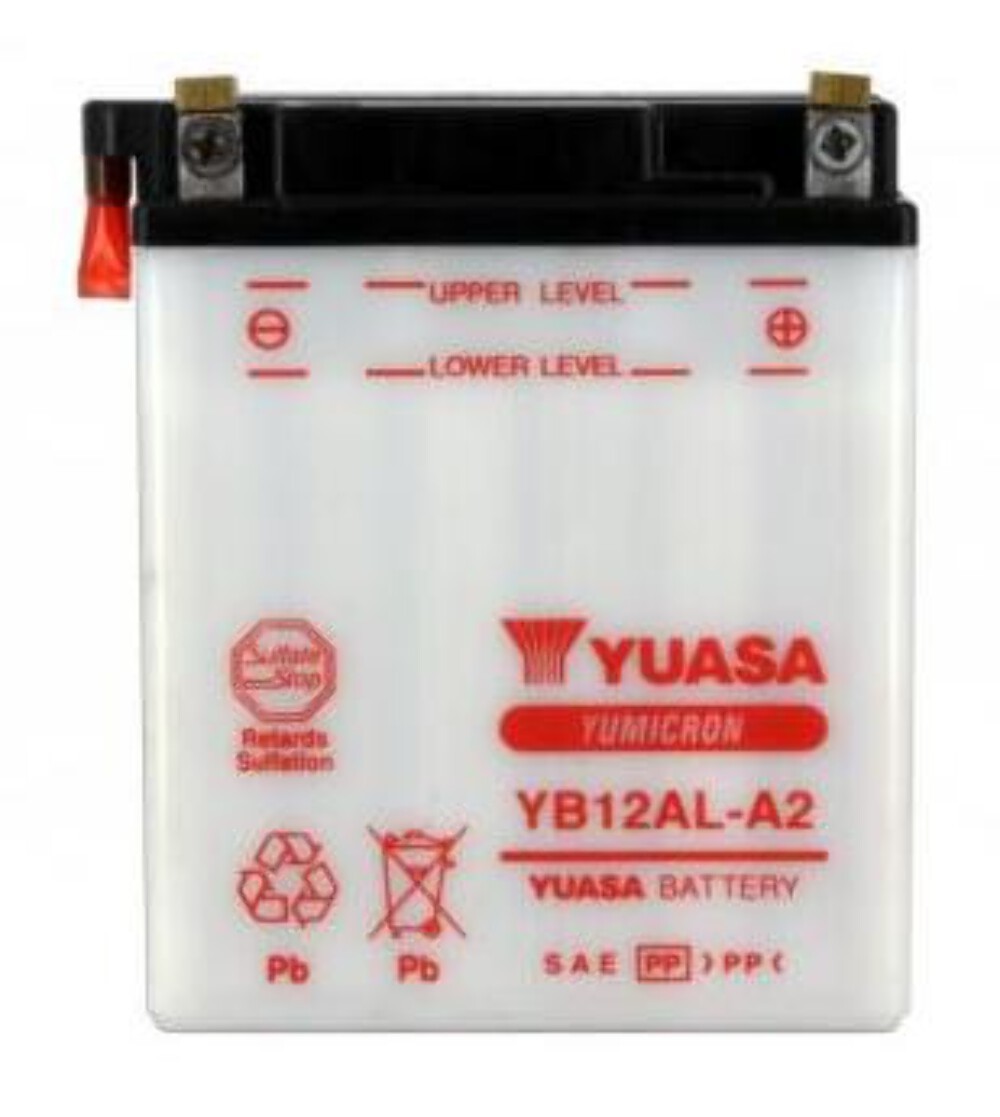 Batterie YUASA YB12AL-A2 pour rouler sereinement au quotidien à moto