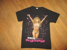 LADY GAGA ART RAVE ARTPOP BALL CONCERT T SHIRT Tour Cities List Adult SMALL
