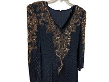 Womans Party Dress. Done in Sequins. insane Quality Size 8