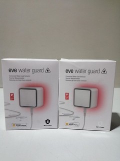2er set Eve Water Guard (Apple Home) Smarter Wassermelder 2m Sensorkabel (ver