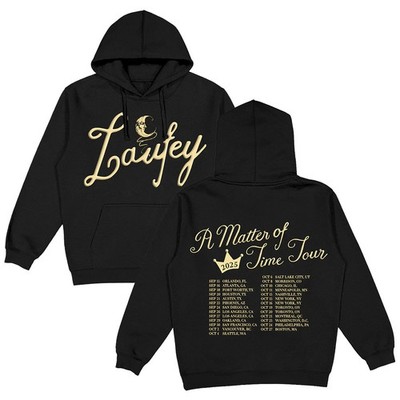 Black 2025 Music Tour Hoodie Indie Pop Concert Graphic Pullover Sizes S 3XL