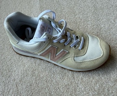 New Balance 574 Tencel Sea Salt Rose pink and white women's shoes size 8.5