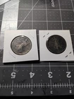 2 Liberty Walking Half Dollars 50C Silver Circulated Uncertified