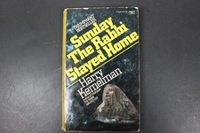 Sunday The Rabbi Stayed Home Kemelman 1969 Mystery Detective Fawcett Crest PB