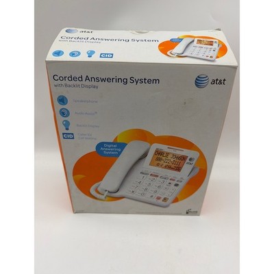 AT&T CL4940 Big Button Corded Phone with Digital Answering System open ...
