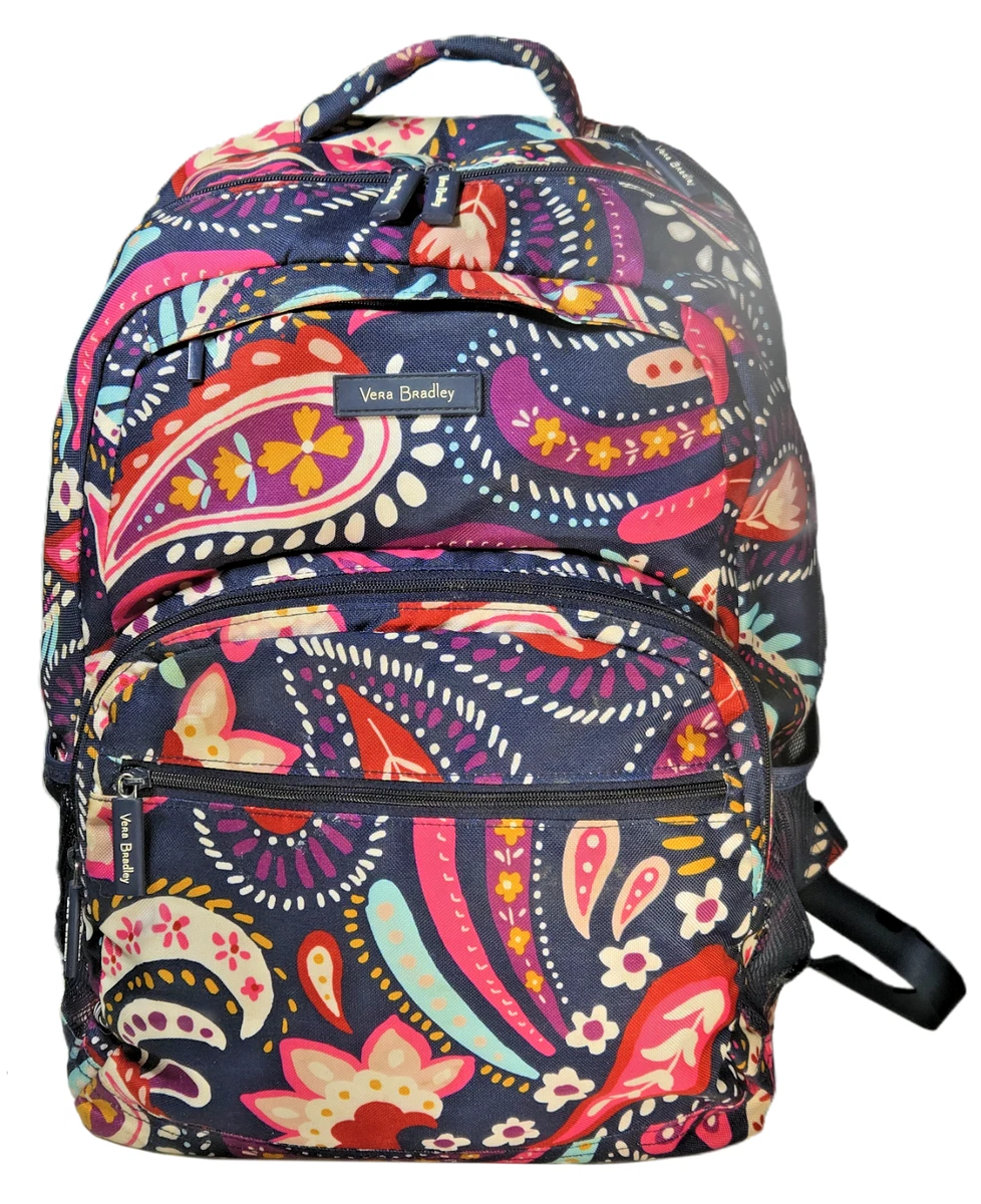 Vera Bradley Womens OS Boho Maximalist Y2K Quilted Travel Backpack School Bag Vera Bradley Backpack With Bottle Pocket Women main image 2