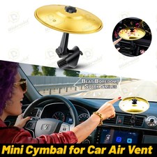 Mini Car Crash Cymbal Car Drum Cymbal Air Vent, Make Your Driving More Fun Gold