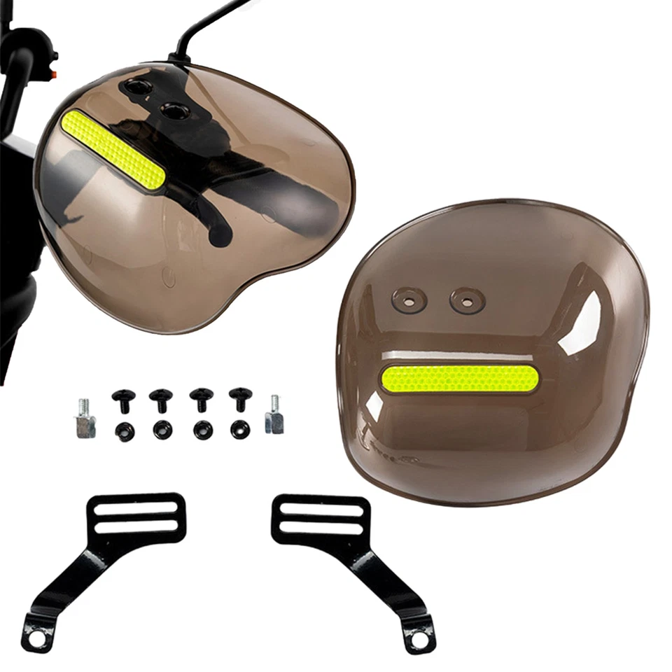 Motorcycle Hand Guard Cold Wind Deflector Windshield Shield Protector Universal Foto 3 de 4