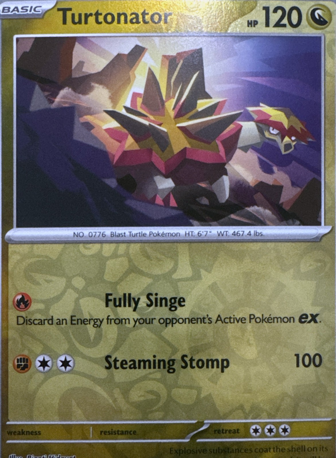 Turtonator Reverse Holo Uncommon SV08: Surging Sparks 137/191 NM