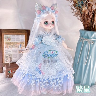 30Cm Bjd Doll Sweet Anime Girl Comic Face 6 Points Bjd Children Toy Doll Gift