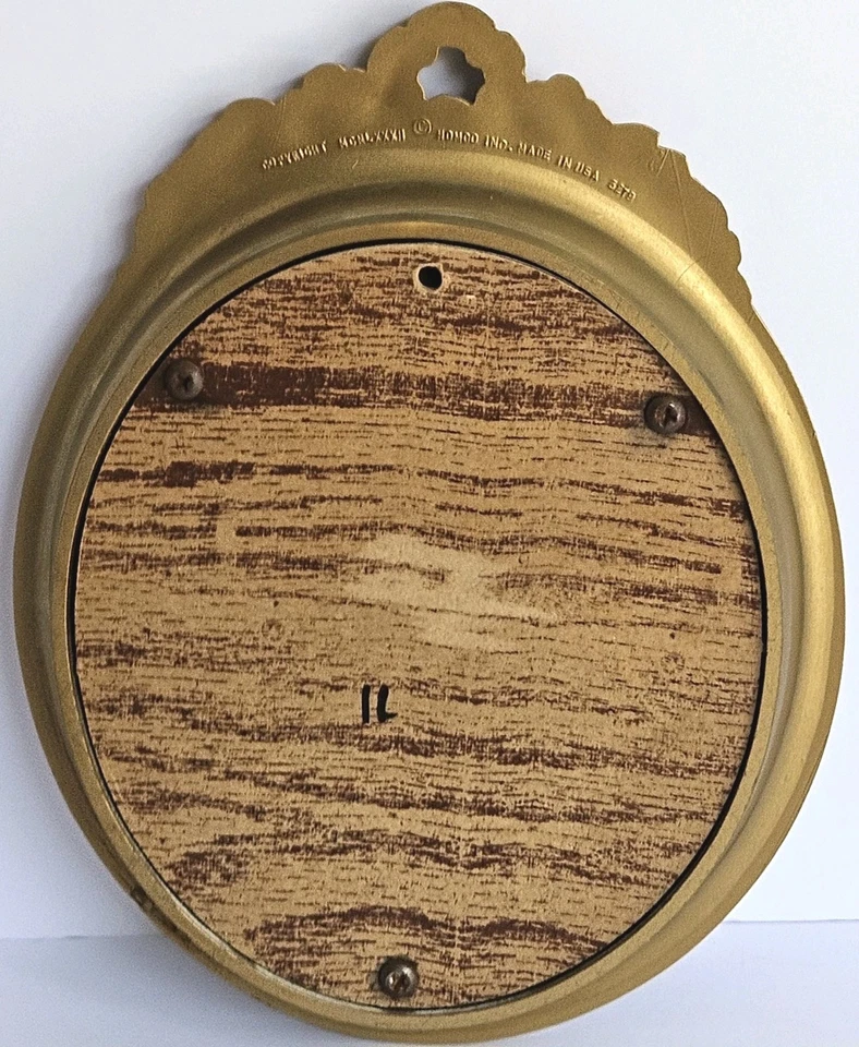 Vtg Homco Blue Bird Picture Cottagecore Gold Tone Oval Frame  #3279 Made in USA  - Image 2 of 4