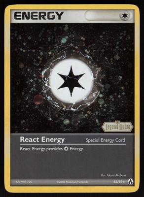 React Energy 82/92 Legend Maker Reverse Holo Uncommon POKEMON